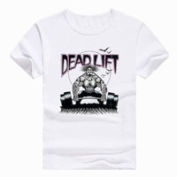 2019 Asian Size Print Print  Deadlift Powerlifting Workout Fitness White T-shirt Short Sleeve O-Neck Tshirt for Men Women HCP4201